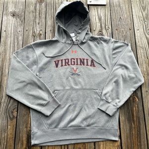 Under Armour University of Virginia Gray Long Sleeve Hoodie Men's Size S